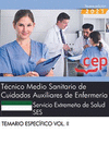 TCNICO MEDIO SANITARIO DE CUIDADOS AUXILIARES DE ENFERMERA. SERVICIO EXTREMEO DE SALUD (SES). TEMARIO ESPECFICO. VOL. II