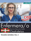 ENFERMERA/O. SERVICIO VASCO DE SALUD-OSAKIDETZA. TEMARIO GENERAL. VOL.II