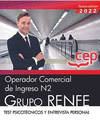 OPERADOR COMERCIAL DE INGRESO N2. GRUPO RENFE. TEST PSICOTÉCNICOS Y ENTREVISTA PERSONAL