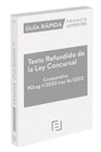GUIA RAPIDA TEXTO REFUNDIDO DE LA LEY CONCURSAL COMPARATIVA RDLEG1/202