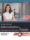 CUERPO GENERAL ADMINISTRATIVO DE LA ADMINISTRACIN GENERAL DEL ESTADO (TURNO LIBRE). TEMARIO VOL. IV. OPOSICIONES