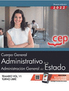 CUERPO GENERAL ADMINISTRATIVO DE LA ADMINISTRACIN GENERAL DEL ESTADO (TURNO LIBRE). TEMARIO VOL. V. OPOSICIONES