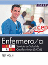 ENFERMERO/A. SERVICIO DE SALUD DE CASTILLA Y LEÓN (SACYL). TEST VOL. II. OPOSICIONES