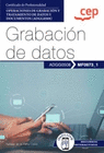 MANUAL. GRABACIN DE DATOS