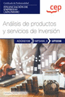 MANUAL. ANLISIS DE PRODUCTOS Y SERVICIOS DE INVERSIN