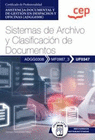 MANUAL. SISTEMAS DE ARCHIVO Y CLASIFICACIN DE DOCUMENTOS
