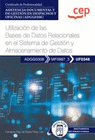 MANUAL UTILIZACION DE LAS BASES DE DATOS RELACIONALES EN EL SISTEMA