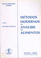 METODOS MODERNOS DE ANALISIS DE ALIMENTOS. VOLUMEN I: METODOS OPTICOS.