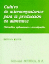 CULTIVO DE MICROORGANISMOS PARA LA PRODUCCION DE ALIMENTOS
