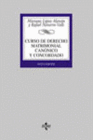 CURSO DE DERECHO MATRIMONIAL. CANONICO Y CONCORDADO