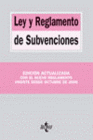 LEY Y REGLAMENTO DE SUBVENCIONES