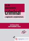 LEY DE ENJUICIAMIENTO CRIMINAL Y LEGISLACIÓN COMPLEMENTARIA