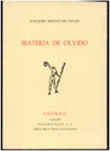 MATERIA DE OLVIDO