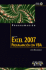 PROGRAMACION EXCEL 2007. PROGRAMACIN CON VBA. INCLUYE CD-ROM.