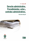 DERECHO ADMINISTRATIVO PROCEDIMIENTOS ACTOS Y CONTRATOS 11 EDICION