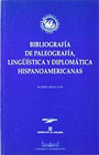 BIBLIOGRAFIA DE PALEOGRAFIA LINGUISTICA Y DI
