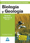 CUERPO DE PROFESORES DE ENSEÑANZA SECUNDARIA. BIOLOGÍA Y GEOLOGÍA. TEMARIO. VOLUMEN 2. BIOLOGÍA 1