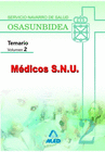 M�DICOS S.N.U.. TEMARIO VOLUMEN 2