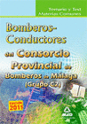 CONSORCIO PROVINCIAL DE BOMBEROS DE MLAGA. TEMARIO Y TEST MATERIAS COMUNES BOMBEROS-CONDUCTORES (GRUPO C2)