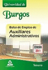 BOLSA DE EMPLEO DE AUXILIARES ADMINISTRATIVOS DE LA UNIVERSIDAD DE BURGOS. TEMARIO