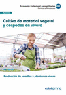 UF1596: CULTIVO DE MATERIAL VEGETAL Y C�SPEDES EN VIVERO. CERTIFICADO DE PROFESIONALIDAD PRODUCCI�N DE SEMILLAS Y PLANTAS EN VIVERO. FAMILIA PROFESION