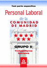 PERSONAL LABORAL DE LA COMUNIDAD DE MADRID. GRUPO II. TRABAJADORES SOCIALES. TEST PARTE ESPECFICA