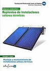 REPLANTEO DE INSTALACIONES SOLARES TRMICAS. MONTAJE Y MANTENIMIENTO DE INSTALACIONES SOLARES TRMICAS. CERTIFICADO DE PROFESIONALIDAD