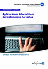 UFO0320. UNIDAD FORMATIVA TRANSVERSAL. APLICACIONES INFORMTICAS DE TRATAMIENTO DE TEXTOS. FAMILIA PROFESIONAL ADMINISTRACIN Y GESTIN. FORMACIN PAR