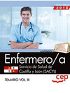 ENFERMERO/A. SERVICIO DE SALUD DE CASTILLA Y LEN (SACYL). TEMARIO VOL.III
