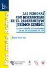 LAS PERSONAS CON DISCAPACIDAD EN EL ORDENAMIENTO JUR�DICO ESPA�OL