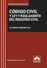 CODIGO CIVIL Y LEY Y REGLAMENTO DEL REGISTRO CIVIL. 12 EDICIN