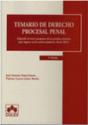 TEMARIO DE DERECHO PROCESAL PENAL. 5 EDICIN