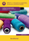 INICIACIN EN MATERIALES, PRODUCTOS Y PROCESOS TEXTILES.