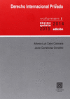 DERECHO INTERNACIONAL PRIVADO. VOLUMEN I