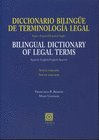 DICCIONARIO BILINGE DE TERMINOLOGA LEGAL (INGLS-ESPAOL / ESPAOL-INGLS)