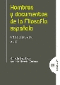 HOMBRES Y DOCUMENTOS EN LA FILOSOFIA ESPAOLA (A-F)