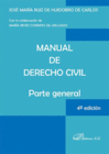 MANUAL DE DERECHO CIVIL. PARTE GENERAL