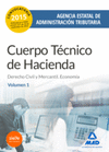 CUERPO TCNICO DE HACIENDA. AGENCIA ESTATAL DE ADMINISTRACIN TRIBUTARIA. DERECHO CIVIL Y MERCANTIL. ECONOMA VOLUMEN 1