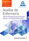 AUXILIARES DE ENFERMERA DEL INSTITUTO INSULAR DE ATENCIN SOCIAL Y SOCIOSANITARIA. TEMARIO VOL 1