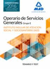 OPERARIO/A DE SERVICIOS GENERALES, GRUPO E , DEL INSTITUTO INSULAR DE ATENCI�N SOCIAL Y SOCIOSANITARIA DEL CABILDO DE TENERIFE. TEMARIO Y TEST