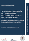 TITULARIDAD Y DISPOSICIN DE LOS MATERIALES BIOLGICOS PROCEDENTES DEL CUERPO HU
