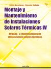 MONTAJE Y MANTENIMIENTO DE INSTALACIONES SOLARES TRMICAS IV